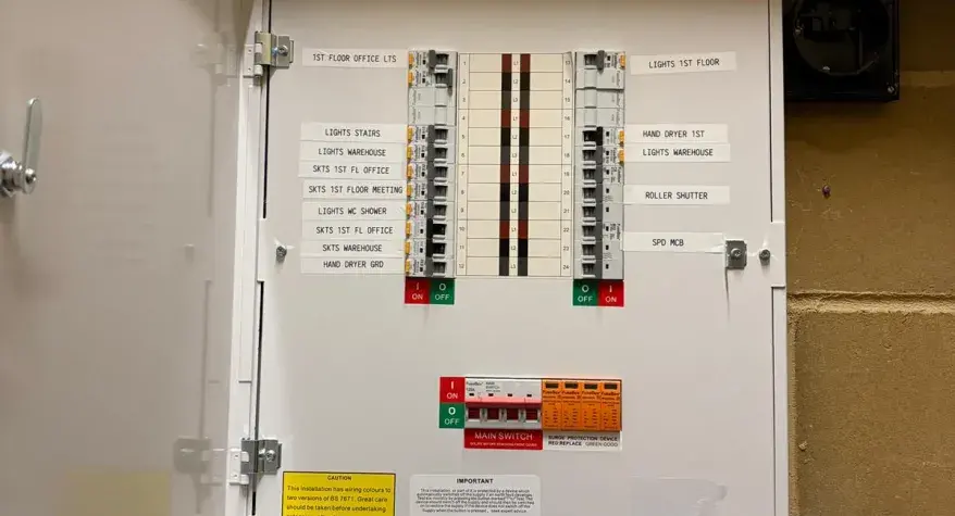 3Phase Fusebox Replacement in a Walton-on-Thames Commercial Unit