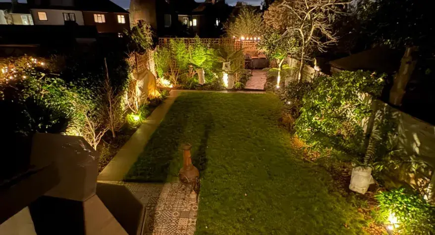 Garden Lighting Installation Walton-on-Thames by Tungsten Services