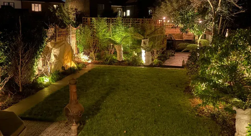 Garden Lighting Installation Walton-on-Thames by Tungsten Services